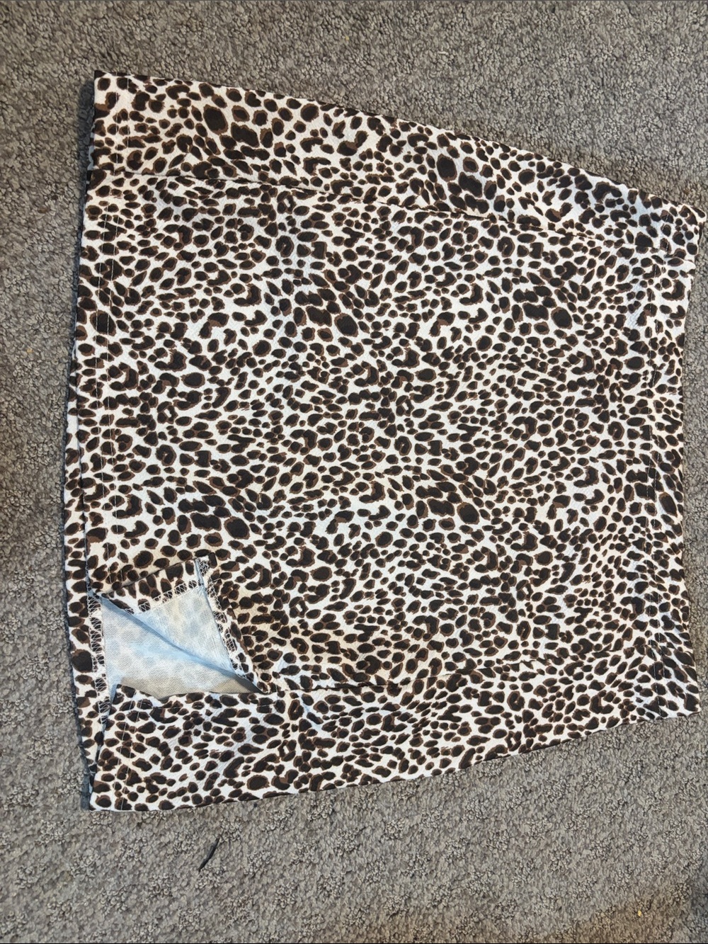 SHEIN Leopard Print Mini Skirt - Brown & Black